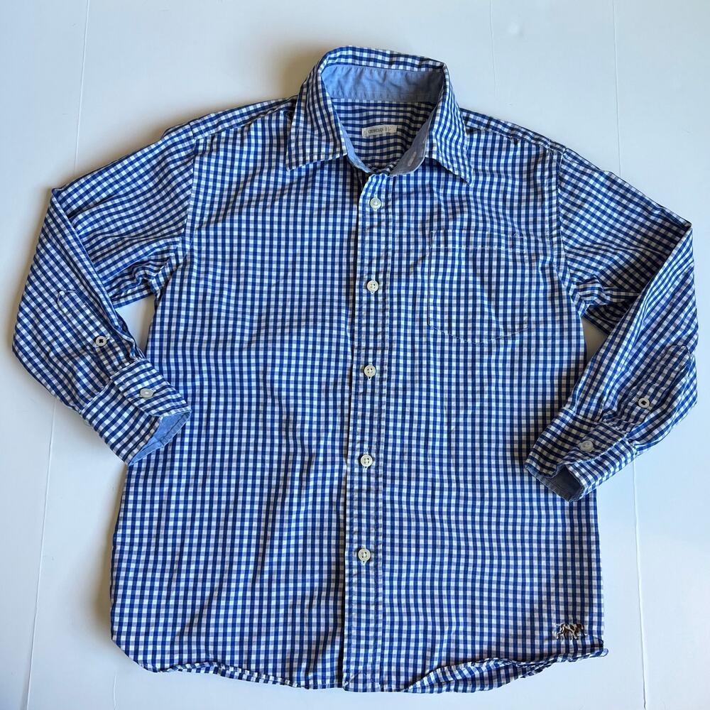 Crewcuts Poplin Gingham Button-Down Shirt - Picture 2 of 9